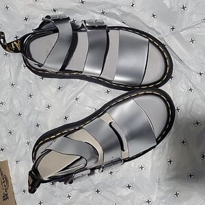 Dr. Martin silver sandals Gryphon